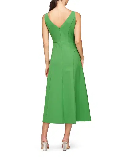 Kay Unger Women's Amari Crêpe Cocktail Dress - Lush Green | Thumbnail 4 Kay Unger Women's Amari Crêpe Cocktail Dress - Lush Green | Thumbnail 4