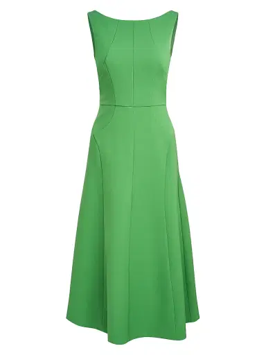 Kay Unger Women's Amari Crêpe Cocktail Dress - Lush Green | Thumbnail 1 Kay Unger Women's Amari Crêpe Cocktail Dress - Lush Green | Thumbnail 1