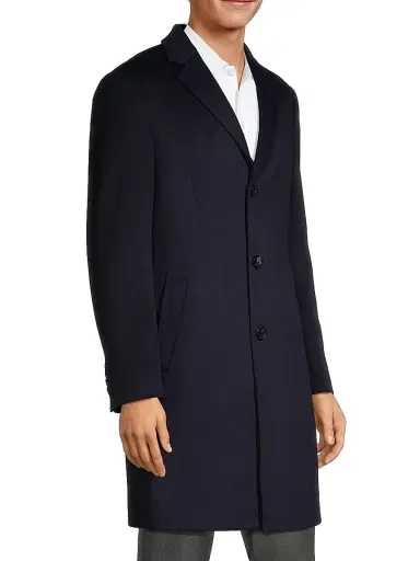 Cardinal Of Canada Men's Pierre Cashmere Topcoat | Thumbnail 4 Cardinal Of Canada Men's Pierre Cashmere Topcoat | Thumbnail 4