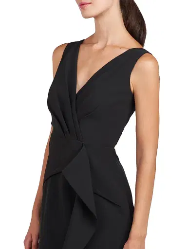 Kay Unger Women's Brynn Stretch Crepe Sheath Dress - Black | Thumbnail 5 Kay Unger Women's Brynn Stretch Crepe Sheath Dress - Black | Thumbnail 5