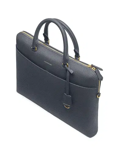 MAISON de SABRÉ Men's Leather Laptop Bag - Graphite Grey | Thumbnail 5 MAISON de SABRÉ Men's Leather Laptop Bag - Graphite Grey | Thumbnail 5