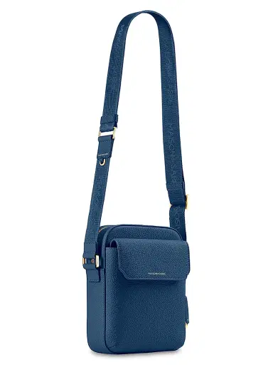 MAISON de SABRÉ Leather Messenger Bag - Pacific Blue | Thumbnail 5 MAISON de SABRÉ Leather Messenger Bag - Pacific Blue | Thumbnail 5