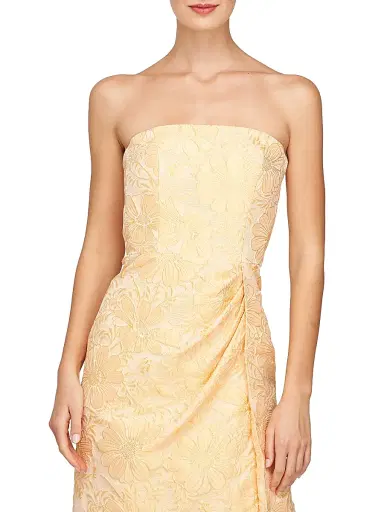 Kay Unger Women's Lucy Jacquard Midi-Dress - Saffron | Thumbnail 6 Kay Unger Women's Lucy Jacquard Midi-Dress - Saffron | Thumbnail 6
