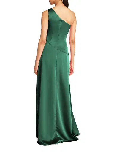 Theia Women's Gloria Twist Column Gown - Pine | Thumbnail 5 Theia Women's Gloria Twist Column Gown - Pine | Thumbnail 5