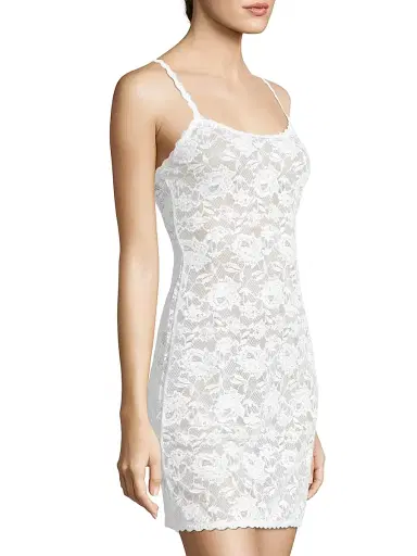 Cosabella Women's Never Say Never Foxie Lace Chemise - White - Size Large | Thumbnail 4 Cosabella Women's Never Say Never Foxie Lace Chemise - White - Size Large | Thumbnail 4