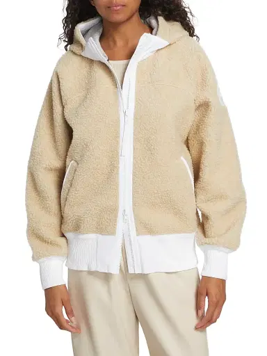 Canada Goose Women's Simcoe Fleece High-Neck Hooded Jacket - Mist Grey | Thumbnail 3 Canada Goose Women's Simcoe Fleece High-Neck Hooded Jacket - Mist Grey | Thumbnail 3
