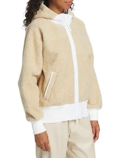 Canada Goose Women's Simcoe Fleece High-Neck Hooded Jacket - Mist Grey | Thumbnail 4 Canada Goose Women's Simcoe Fleece High-Neck Hooded Jacket - Mist Grey | Thumbnail 4