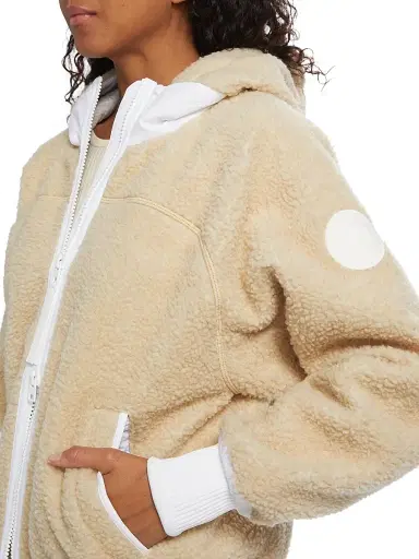 Canada Goose Women's Simcoe Fleece High-Neck Hooded Jacket - Mist Grey | Thumbnail 6 Canada Goose Women's Simcoe Fleece High-Neck Hooded Jacket - Mist Grey | Thumbnail 6