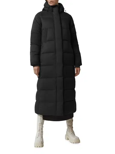 Canada Goose Women's Alliston Longline Hooded Down Parka - Black | Thumbnail 2 Canada Goose Women's Alliston Longline Hooded Down Parka - Black | Thumbnail 2