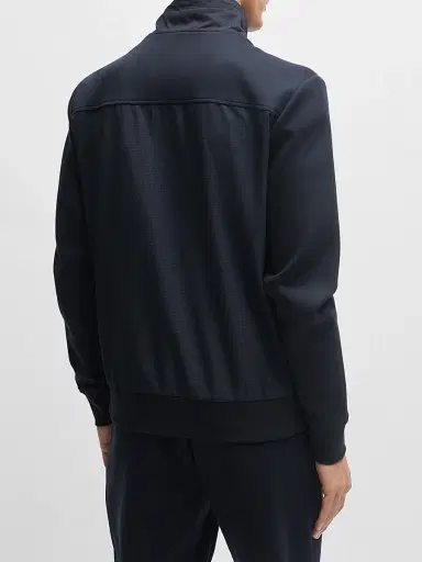 BOSS Men's Packable Zip-Up Sweatshirt - Dark Blue | Thumbnail 4 BOSS Men's Packable Zip-Up Sweatshirt - Dark Blue | Thumbnail 4