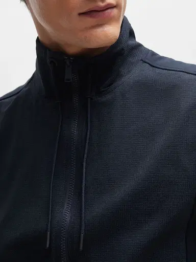 BOSS Men's Packable Zip-Up Sweatshirt - Dark Blue | Thumbnail 5 BOSS Men's Packable Zip-Up Sweatshirt - Dark Blue | Thumbnail 5