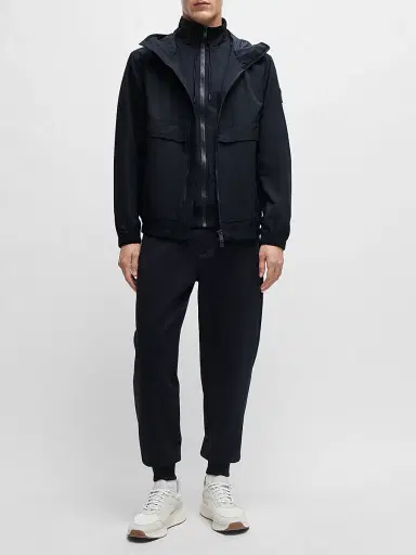 BOSS Men's Packable Zip-Up Sweatshirt - Dark Blue | Thumbnail 6 BOSS Men's Packable Zip-Up Sweatshirt - Dark Blue | Thumbnail 6