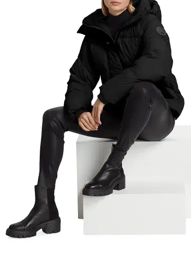 Canada Goose Women's Junction Hooded Down Parka - Black | Thumbnail 2 Canada Goose Women's Junction Hooded Down Parka - Black | Thumbnail 2