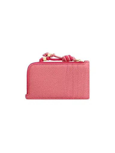 MAISON de SABRÉ Women's Leather Zip Card Holder - Candy Fuchsia | Thumbnail 3 MAISON de SABRÉ Women's Leather Zip Card Holder - Candy Fuchsia | Thumbnail 3