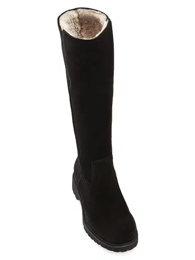 La Canadienne Women's Helene 38MM Suede Lug Sole Boots - Black | Thumbnail 5 La Canadienne Women's Helene 38MM Suede Lug Sole Boots - Black | Thumbnail 5