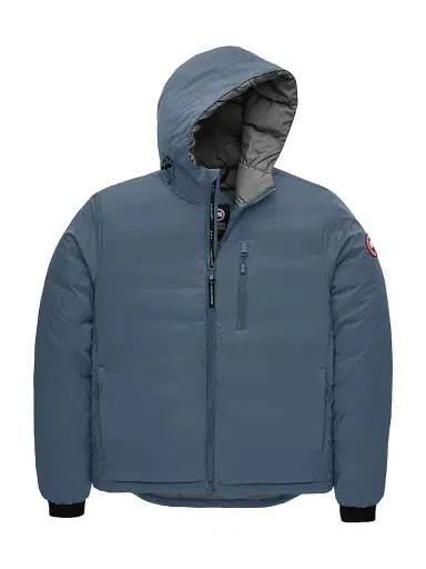 Canada Goose Men's Lodge Down Hooded Jacket - Ozone Blue | Thumbnail 1 Canada Goose Men's Lodge Down Hooded Jacket - Ozone Blue | Thumbnail 1