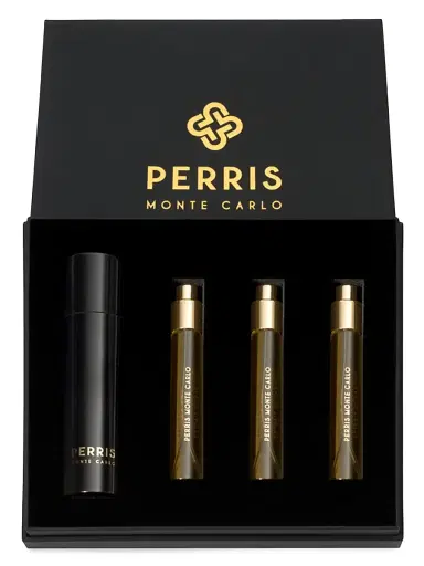 Perris Monte Carlo Santal Du Pacifique Extrait de Parfum 5-Piece Travel Spray Set | Thumbnail 1 Perris Monte Carlo Santal Du Pacifique Extrait de Parfum 5-Piece Travel Spray Set | Thumbnail 1