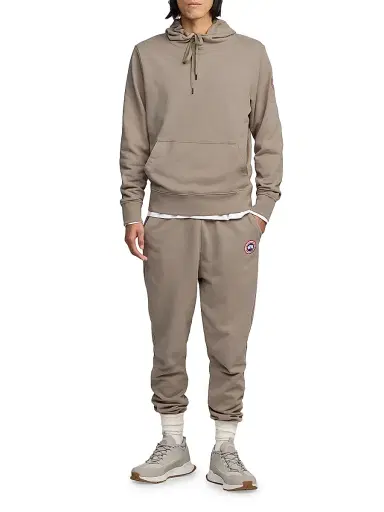 Canada Goose Men's Huron Drawstring Hoodie - Limestone | Thumbnail 2 Canada Goose Men's Huron Drawstring Hoodie - Limestone | Thumbnail 2