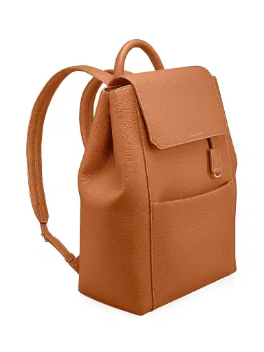 Maison de Sabre Women's Large Leather Soft Backpack - Pecan Brown | Thumbnail 4 Maison de Sabre Women's Large Leather Soft Backpack - Pecan Brown | Thumbnail 4