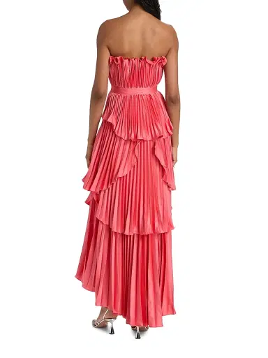 AMUR Women's Janey Tiered Shell High-Low Gown - Aurelia | Thumbnail 5 AMUR Women's Janey Tiered Shell High-Low Gown - Aurelia | Thumbnail 5