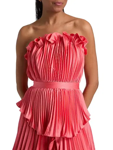 AMUR Women's Janey Tiered Shell High-Low Gown - Aurelia | Thumbnail 6 AMUR Women's Janey Tiered Shell High-Low Gown - Aurelia | Thumbnail 6