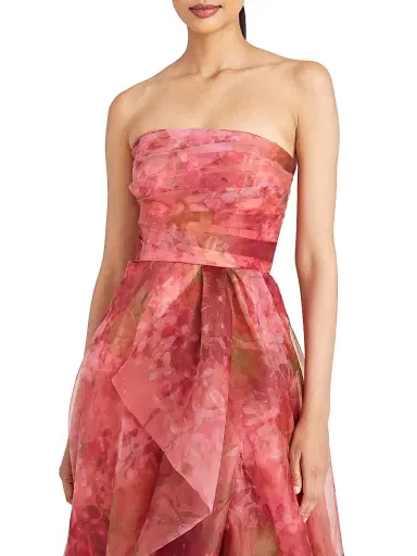 Theia Women's Fahreta Floral Strapless Gown - Printed Wisteria | Thumbnail 6 Theia Women's Fahreta Floral Strapless Gown - Printed Wisteria | Thumbnail 6