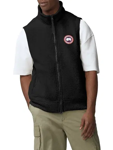 Canada Goose Men's Humannature Mersey Fleece Vest - Black - Size Small | Thumbnail 1 Canada Goose Men's Humannature Mersey Fleece Vest - Black - Size Small | Thumbnail 1