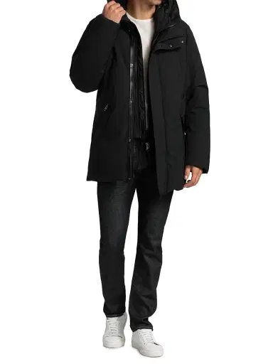 Mackage Men's Edward 2-in-1 Down Coat - Black | Thumbnail 2 Mackage Men's Edward 2-in-1 Down Coat - Black | Thumbnail 2