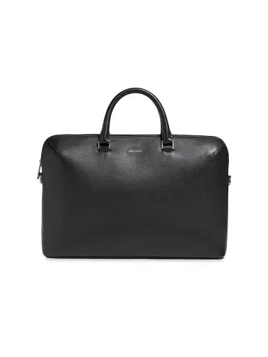 Zegna Men's Calf Leather Business Bag | Thumbnail 1 Zegna Men's Calf Leather Business Bag | Thumbnail 1