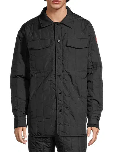 Canada Goose Men's Carlyle Quilted Shirt Jacket - Black | Thumbnail 3 Canada Goose Men's Carlyle Quilted Shirt Jacket - Black | Thumbnail 3