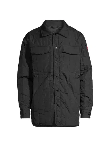 Canada Goose Men's Carlyle Quilted Shirt Jacket - Black | Thumbnail 1 Canada Goose Men's Carlyle Quilted Shirt Jacket - Black | Thumbnail 1