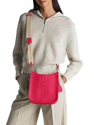 MAISON de SABRÉ Women's Leather Saddle Bag - Shibuya Fuchsia | Thumbnail 2 MAISON de SABRÉ Women's Leather Saddle Bag - Shibuya Fuchsia | Thumbnail 2
