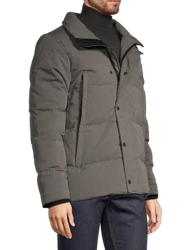 Canada Goose Men's Wyndham Hooded Slim-Fit Down Parka - Coastal Grey - Size XL | Thumbnail 4 Canada Goose Men's Wyndham Hooded Slim-Fit Down Parka - Coastal Grey - Size XL | Thumbnail 4