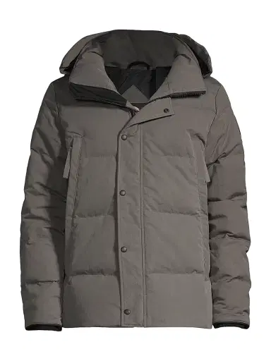 Canada Goose Men's Wyndham Hooded Slim-Fit Down Parka - Coastal Grey - Size XL | Thumbnail 1 Canada Goose Men's Wyndham Hooded Slim-Fit Down Parka - Coastal Grey - Size XL | Thumbnail 1