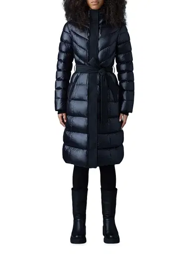 Mackage Women's Coralia Down Belted Puffer Coat - Black - Size Small | Thumbnail 2 Mackage Women's Coralia Down Belted Puffer Coat - Black - Size Small | Thumbnail 2