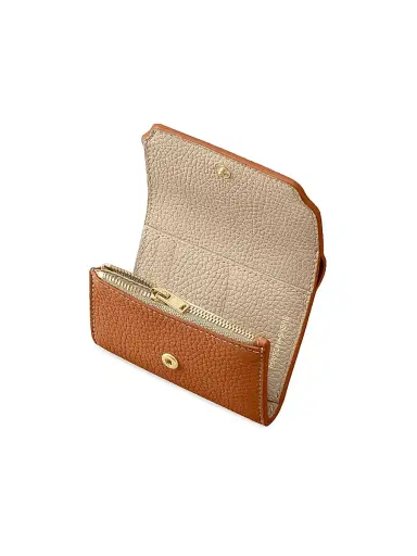 MAISON de SABRÉ Women's Leather Trifold Wallet - Pecan Brown | Thumbnail 4 MAISON de SABRÉ Women's Leather Trifold Wallet - Pecan Brown | Thumbnail 4