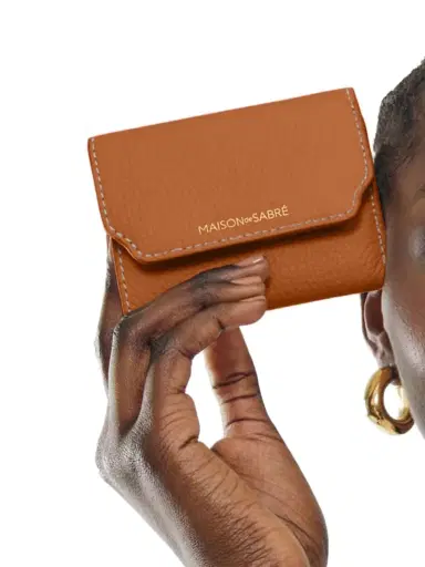 MAISON de SABRÉ Women's Leather Trifold Wallet - Pecan Brown | Thumbnail 6 MAISON de SABRÉ Women's Leather Trifold Wallet - Pecan Brown | Thumbnail 6