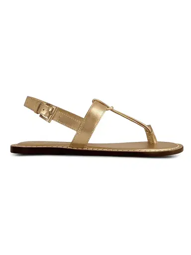 Bernardo Women's Maverick 2 Metallic Leather Toe Ring Sandals - Gold | Thumbnail 1 Bernardo Women's Maverick 2 Metallic Leather Toe Ring Sandals - Gold | Thumbnail 1