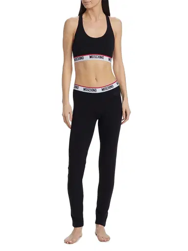 Moschino Women's Logo Tape Bra - Black Archived | Thumbnail 2 Moschino Women's Logo Tape Bra - Black Archived | Thumbnail 2
