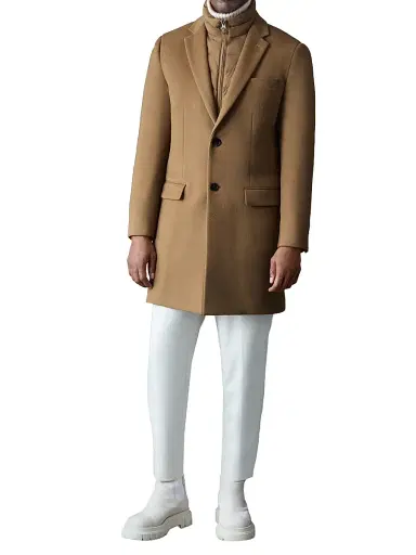Mackage Men's Skai Down-Lined Wool Coat - Otter | Thumbnail 2 Mackage Men's Skai Down-Lined Wool Coat - Otter | Thumbnail 2