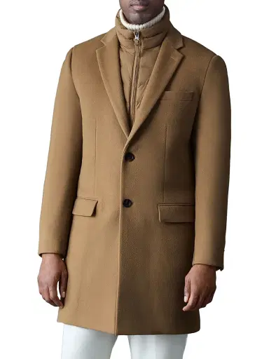 Mackage Men's Skai Down-Lined Wool Coat - Otter | Thumbnail 1 Mackage Men's Skai Down-Lined Wool Coat - Otter | Thumbnail 1
