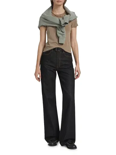 SLVRLAKE Women's Grace Wide-Leg Jeans - Empty Sky - Size 32 | Thumbnail 2 SLVRLAKE Women's Grace Wide-Leg Jeans - Empty Sky - Size 32 | Thumbnail 2