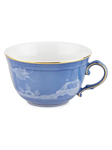 Ginori 1735 Oriente Italiano Gold-Rimmed Tea Cup - Pervinca | Thumbnail 2 Ginori 1735 Oriente Italiano Gold-Rimmed Tea Cup - Pervinca | Thumbnail 2