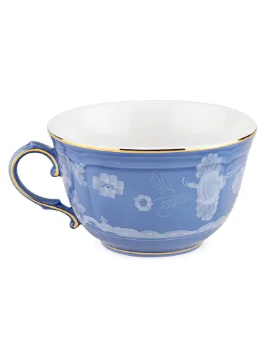 Ginori 1735 Oriente Italiano Gold-Rimmed Tea Cup - Pervinca | Thumbnail 1 Ginori 1735 Oriente Italiano Gold-Rimmed Tea Cup - Pervinca | Thumbnail 1