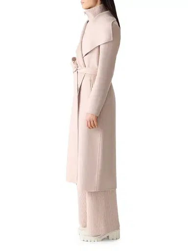 Mackage Women's Belted Light Wool Coat - Sepia Rose | Thumbnail 3 Mackage Women's Belted Light Wool Coat - Sepia Rose | Thumbnail 3