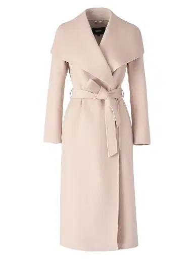 Mackage Women's Belted Light Wool Coat - Sepia Rose | Thumbnail 1 Mackage Women's Belted Light Wool Coat - Sepia Rose | Thumbnail 1