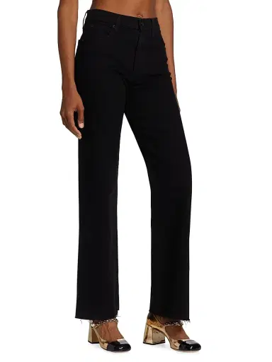 SLVRLAKE Women's Grace High-Rise Wide-Leg Jeans - Jet Black - Size 32 | Thumbnail 4 SLVRLAKE Women's Grace High-Rise Wide-Leg Jeans - Jet Black - Size 32 | Thumbnail 4