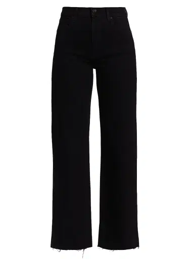 SLVRLAKE Women's Grace High-Rise Wide-Leg Jeans - Jet Black - Size 32 | Thumbnail 1 SLVRLAKE Women's Grace High-Rise Wide-Leg Jeans - Jet Black - Size 32 | Thumbnail 1