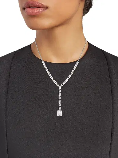 Adriana Orsini Women's Naomi Rhodium-Plated & Cubic Zirconia Y Necklace - Silver | Thumbnail 2 Adriana Orsini Women's Naomi Rhodium-Plated & Cubic Zirconia Y Necklace - Silver | Thumbnail 2