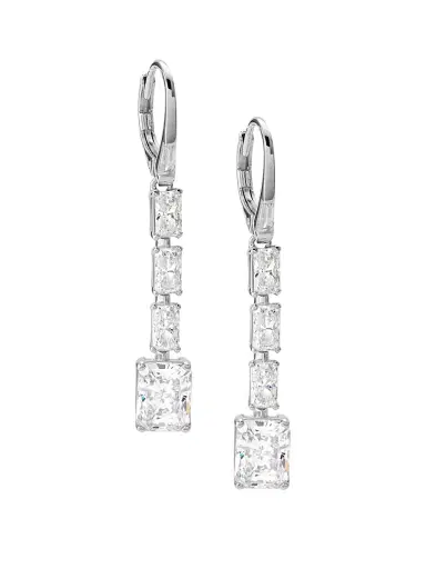 Adriana Orsini Women's Naomi Sterling Silver & Cubic Zirconia Linear Earrings - Silver | Thumbnail 1 Adriana Orsini Women's Naomi Sterling Silver & Cubic Zirconia Linear Earrings - Silver | Thumbnail 1